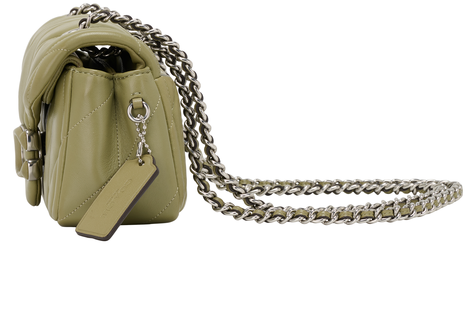 Tabby 20, &pound;250, Handbags, Green, Leather, Bottom view